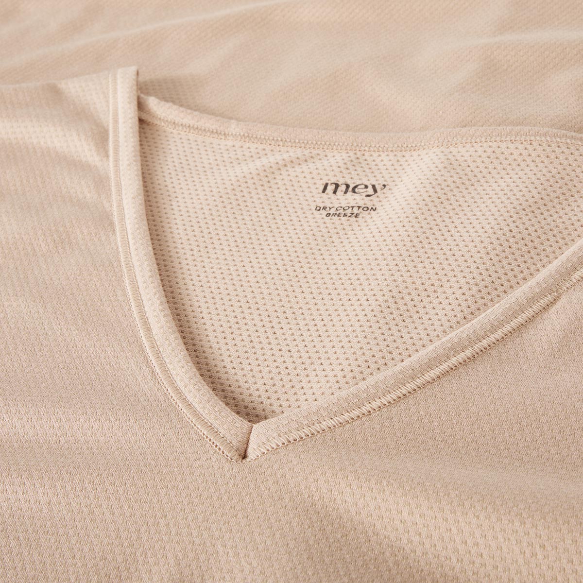 Mey Druntershirt "Dry Cotten Breeze" in Coolmax®-Qualität beige