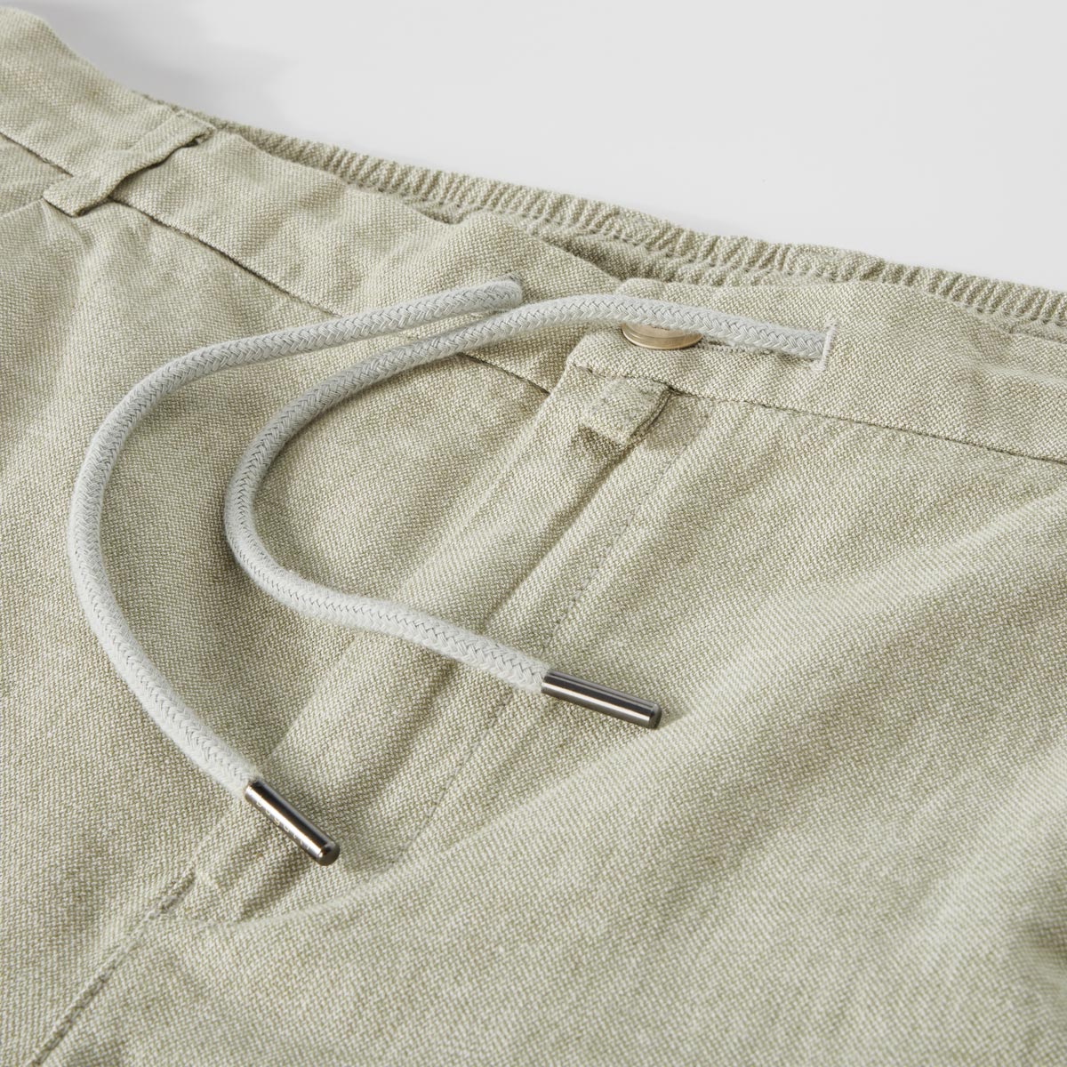 bugatti Stretch-Chino-Shorts mit Leinen hellgrün