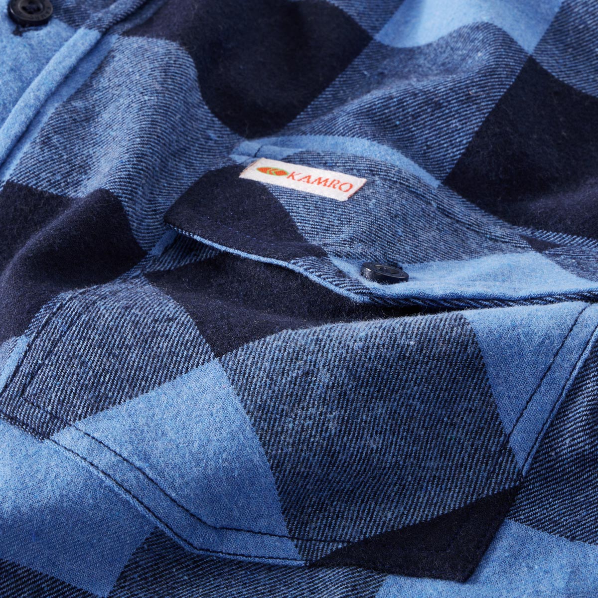 Kamro Kariertes Freizeithemd hellblau