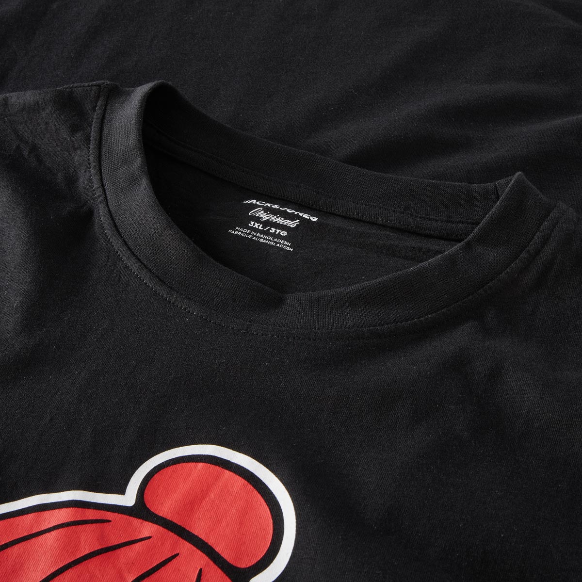 Jack&Jones T-Shirt mit Motiv-Print Farbe schwarz Größe: 5XL günstig online kaufen