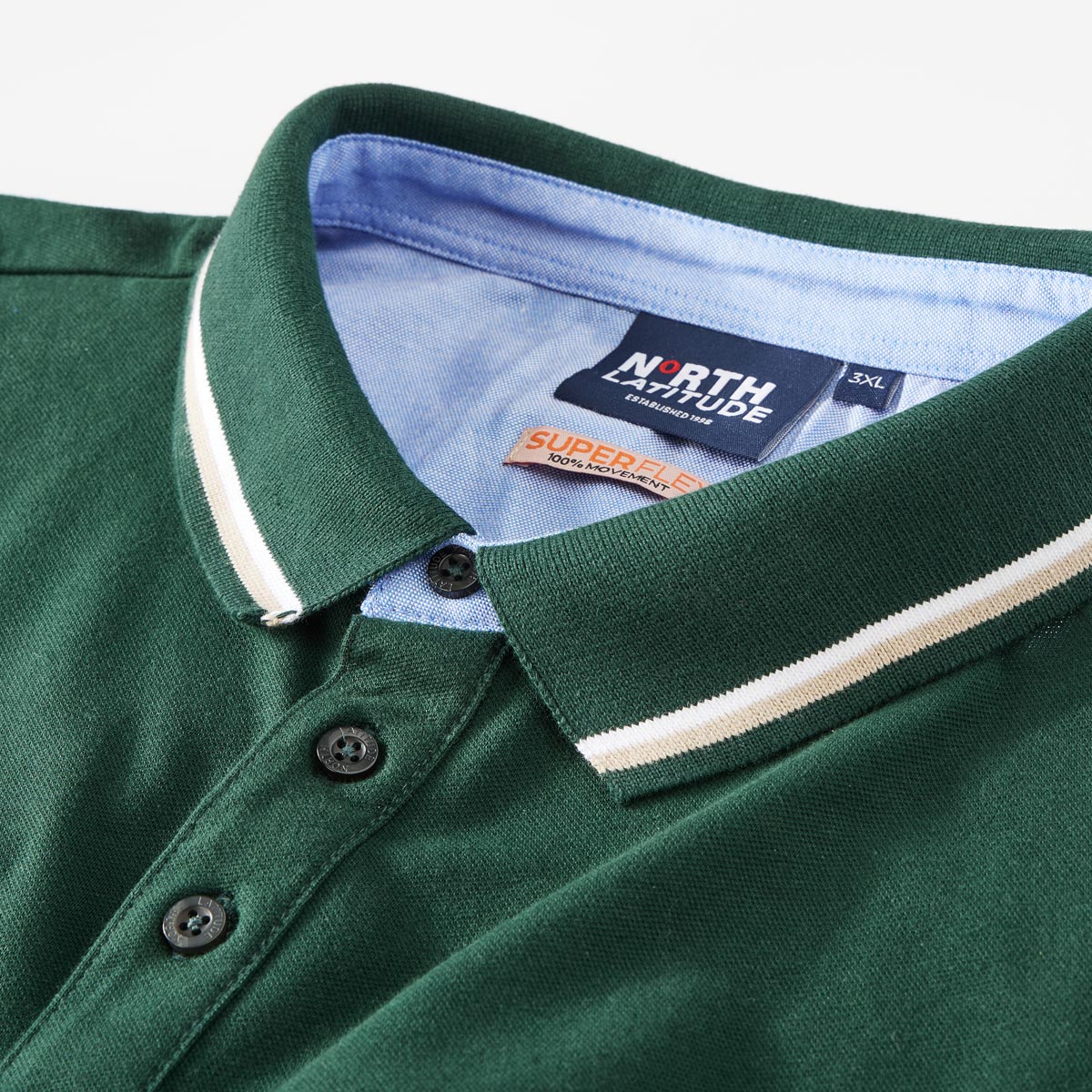 North Poloshirt aus Stretch-Jersey dunkelgrün