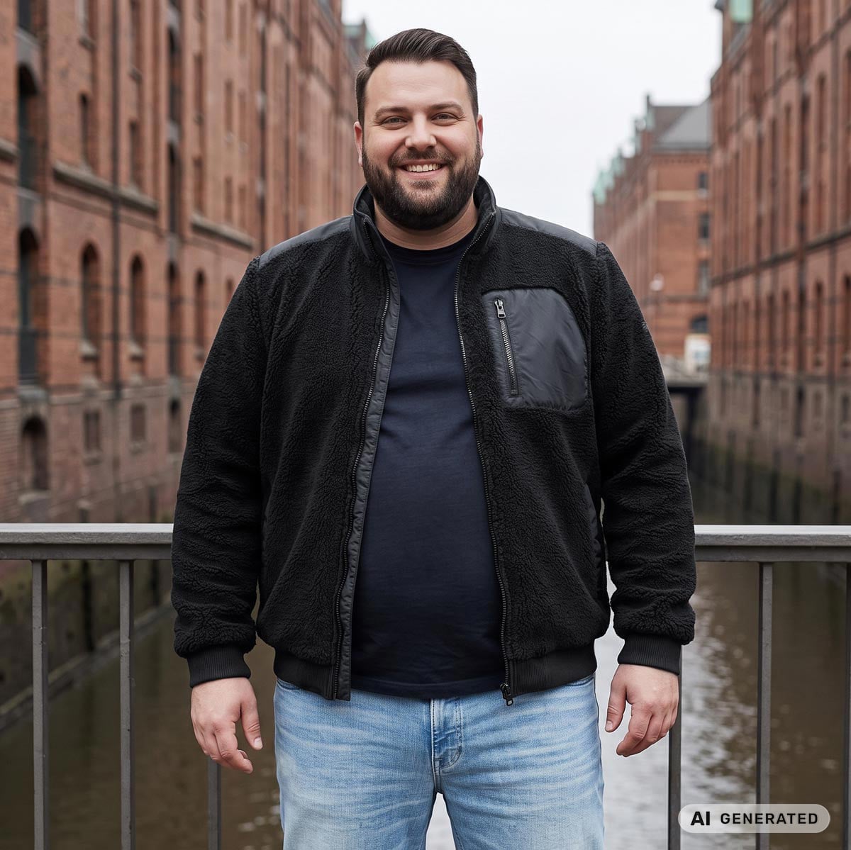 Pfundskerl Teddyjacke dunkelblau