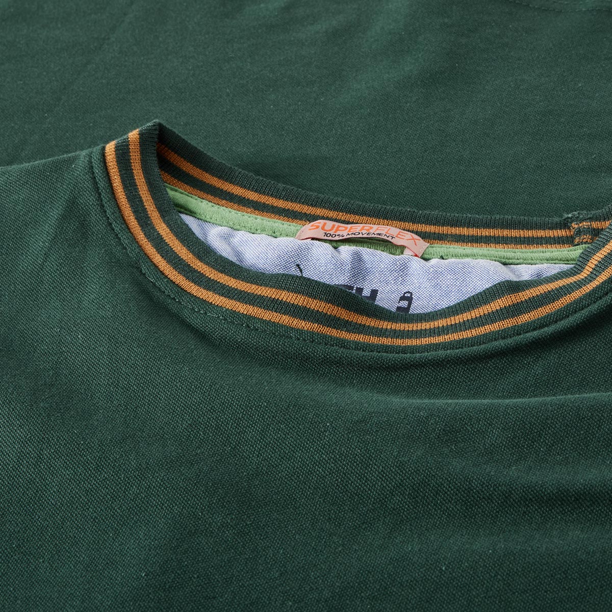 North T-Shirt mit Kontrastdetails grün