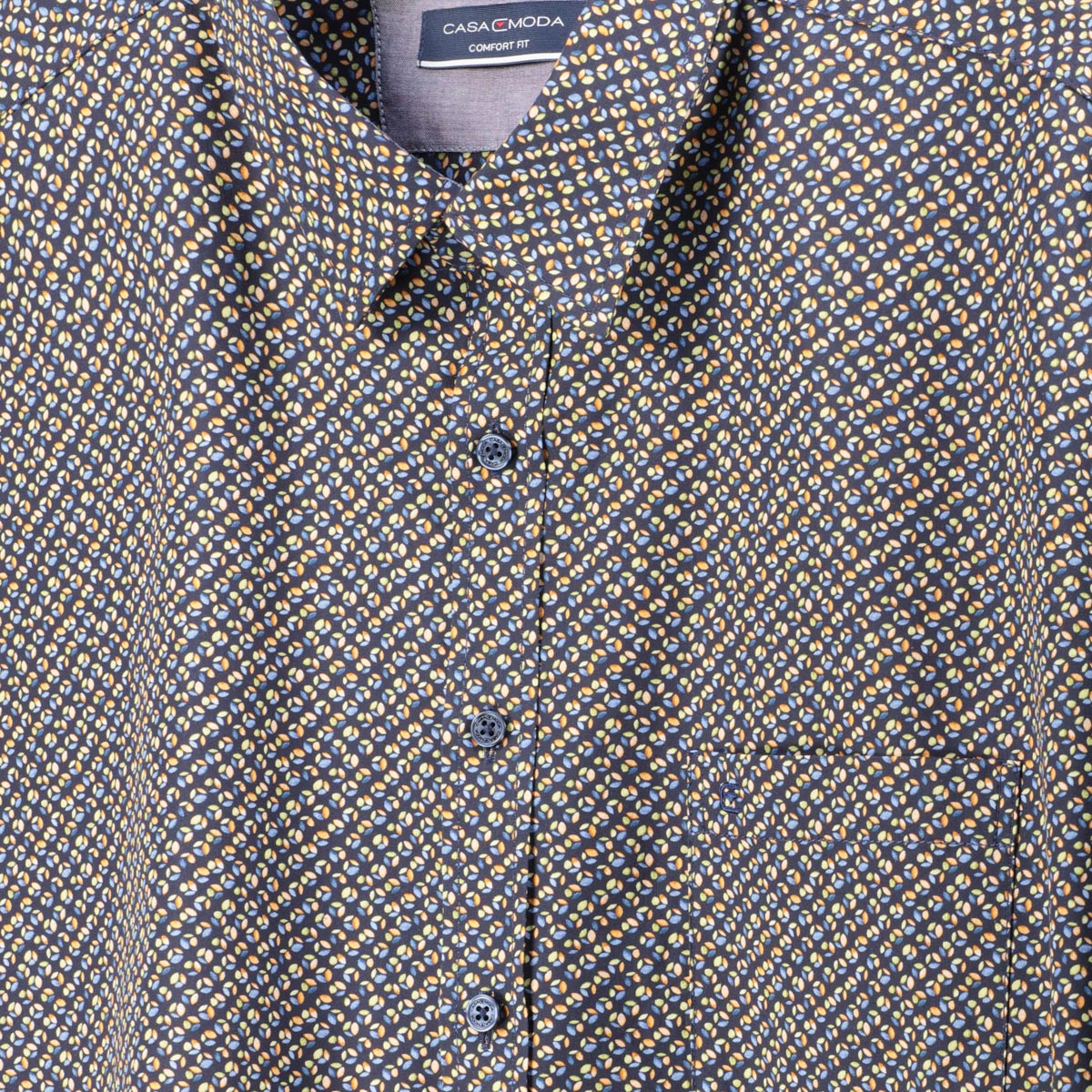 CASA MODA Freizeithemd mit Allover-Muster orange CASA MODA Freizeithemd mit Allover-Muster orange