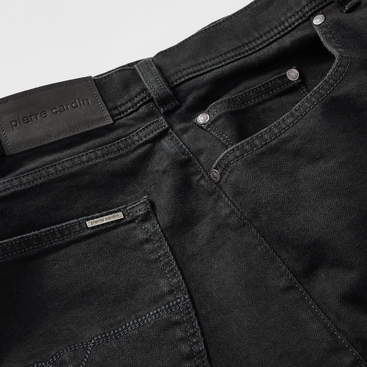 Pierre Cardin Jeans „Dijon“ mit Future-Flex, Loose Fit schwarz
