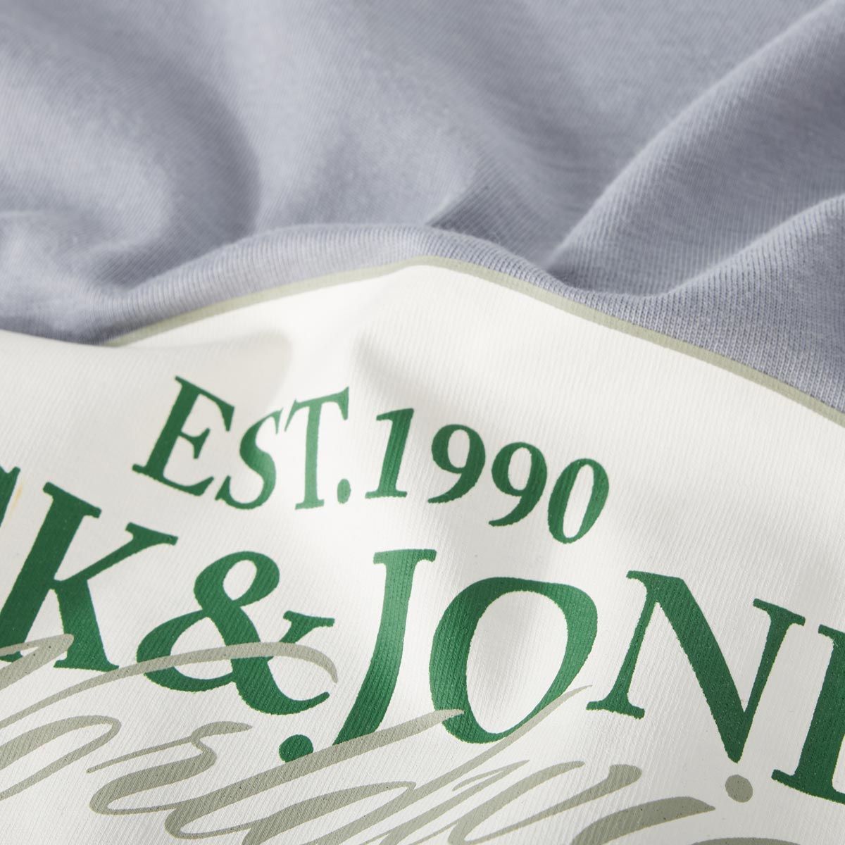 Jack&Jones T-Shirt mit Label-Print hellblau