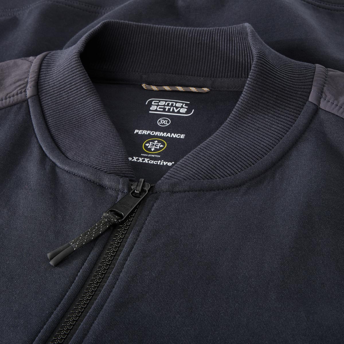 camel active Sweatjacke mit Stretch dunkelblau