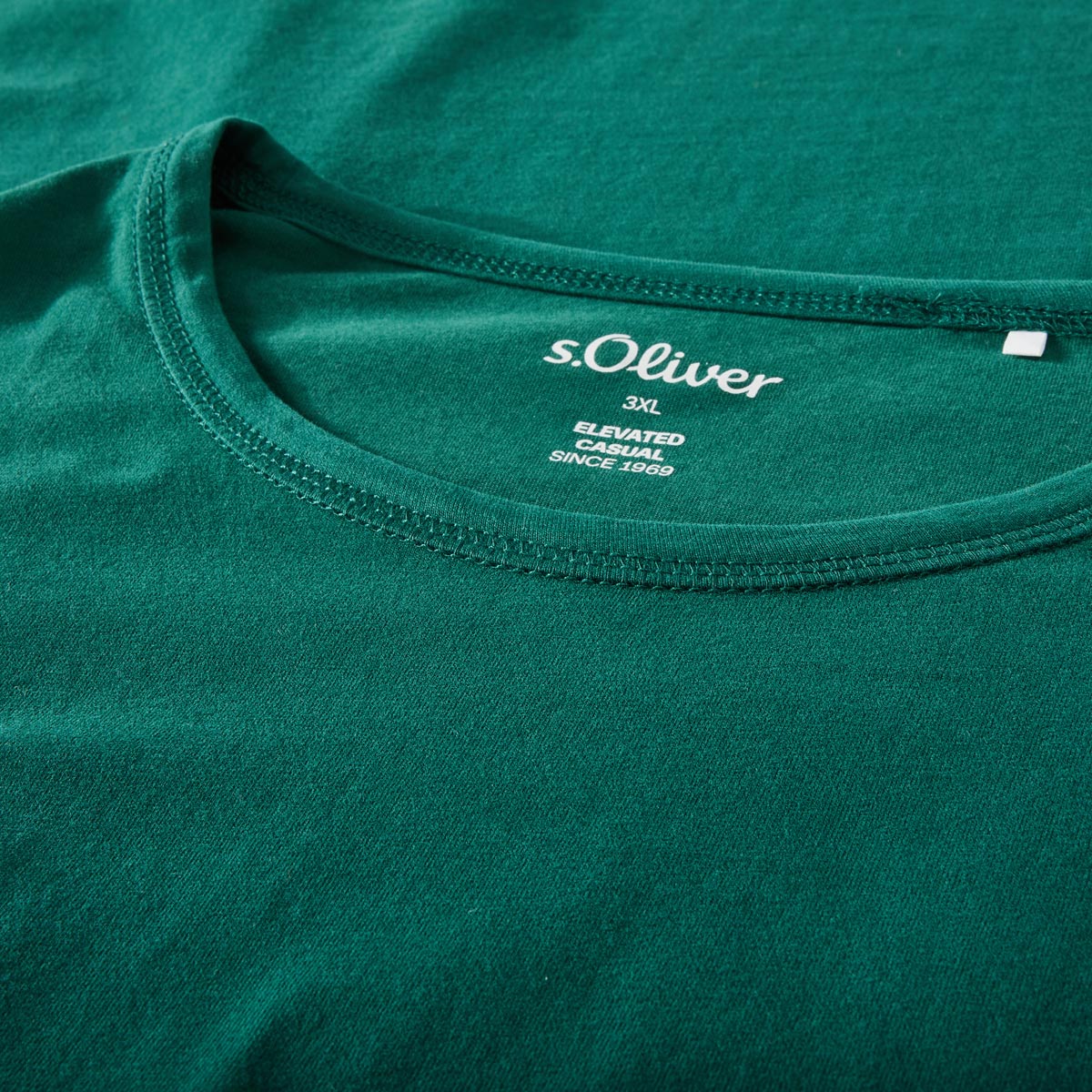 s.Oliver Basic-Longsleeve dunkelgrün