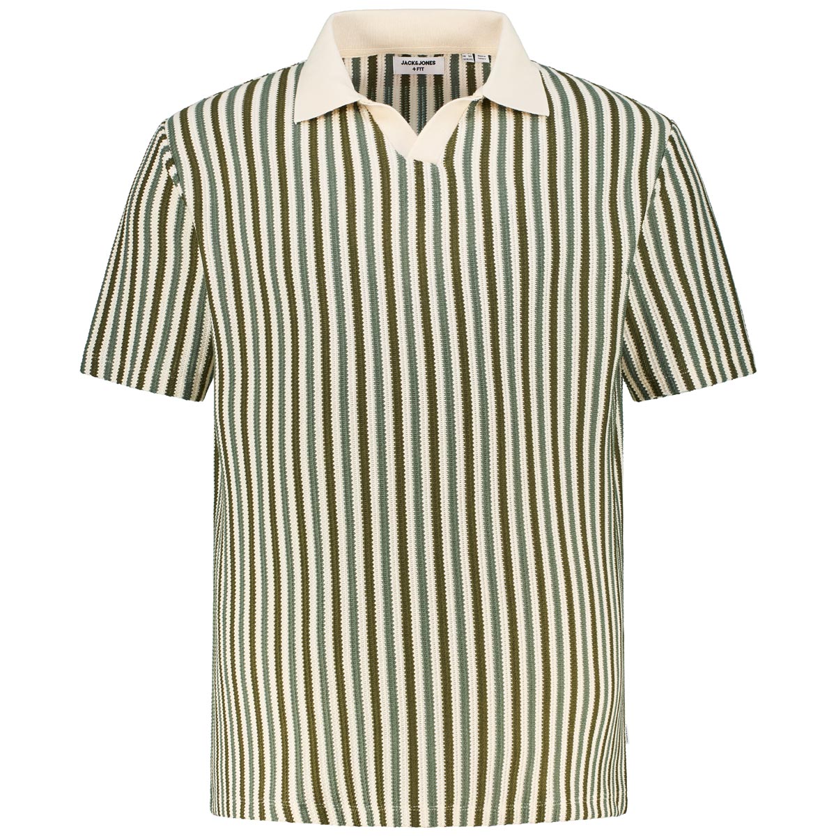 Strick-Poloshirt mit Muster