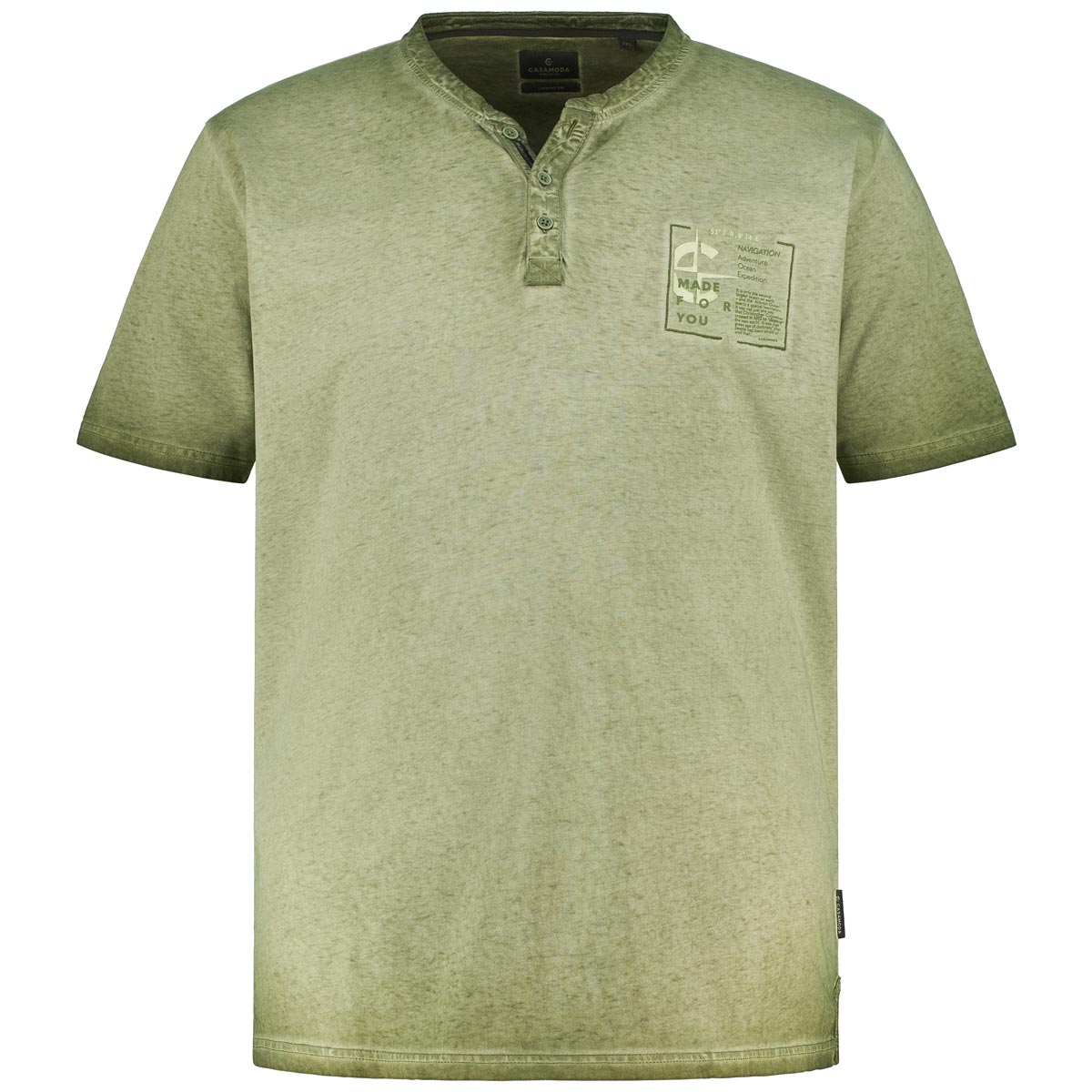 T-Shirt mit Serafinokragen