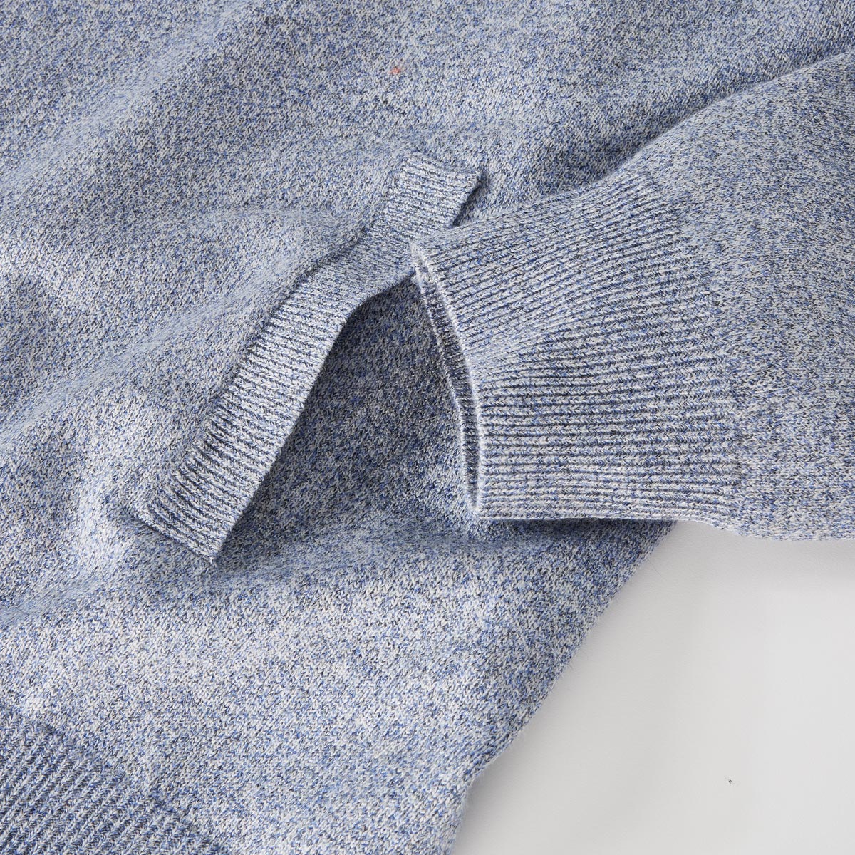 Hajo Strickjacke in melierter Optik royalblau
