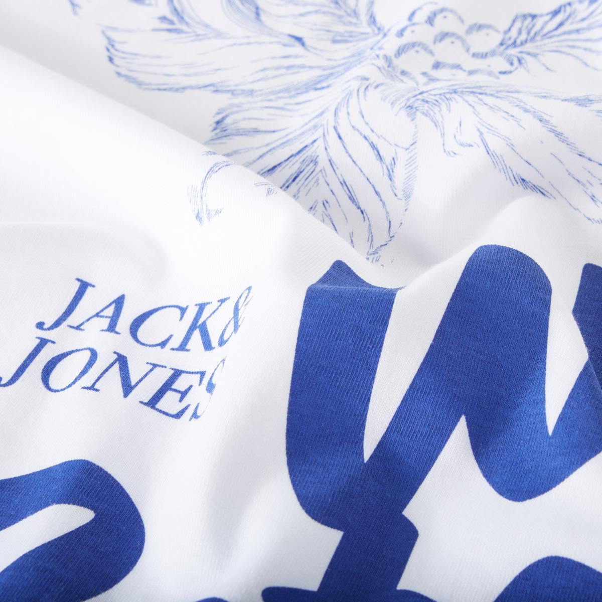 Jack&Jones T-Shirt mit Motiv-Print weiß