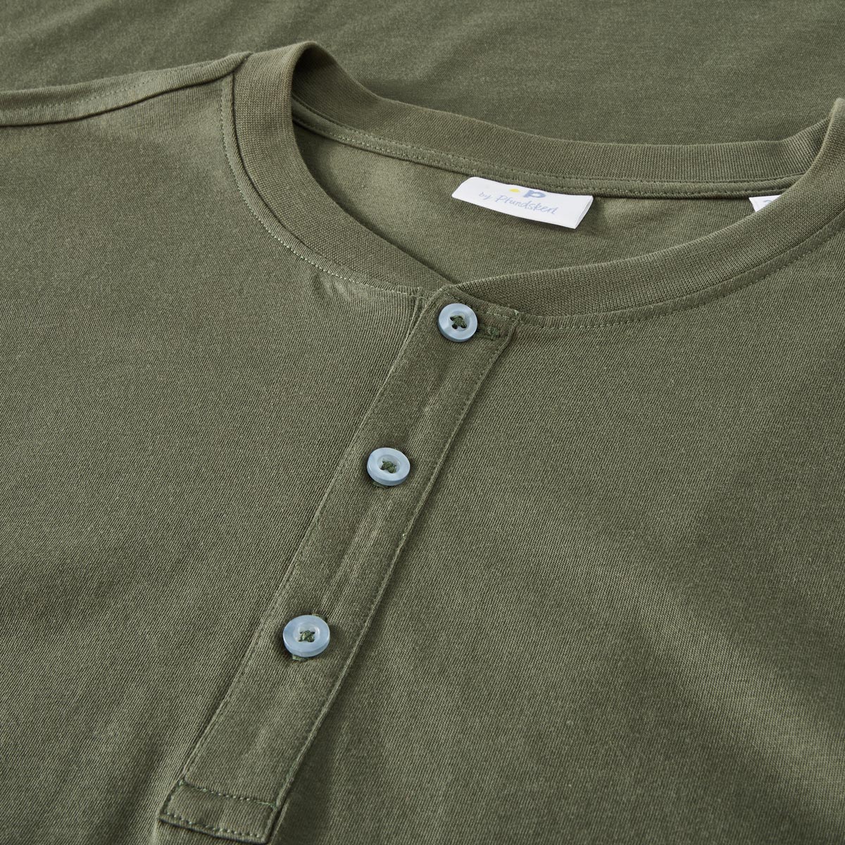 Pfundskerl Doppelpack Shirt mit Serafinokragen oliv