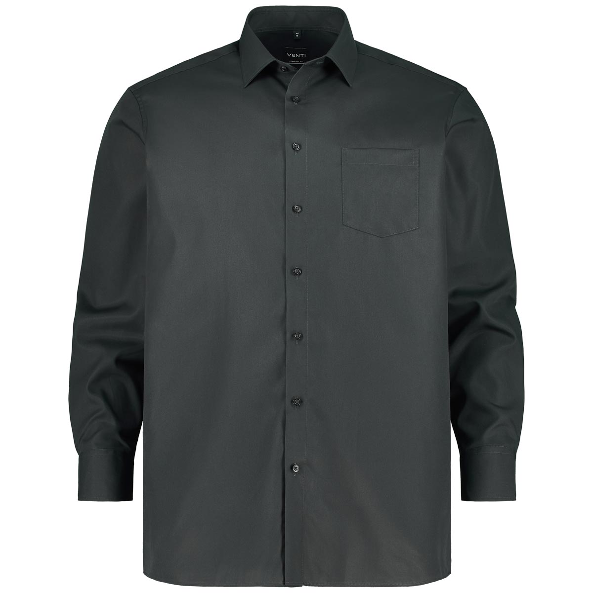 CASA MODA Businesshemd aus Baumwolle schwarz