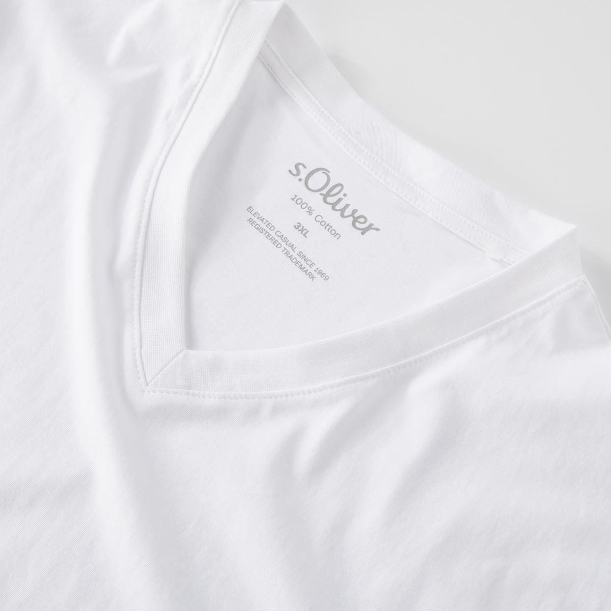s.Oliver T-Shirt aus Baumwolle weiß