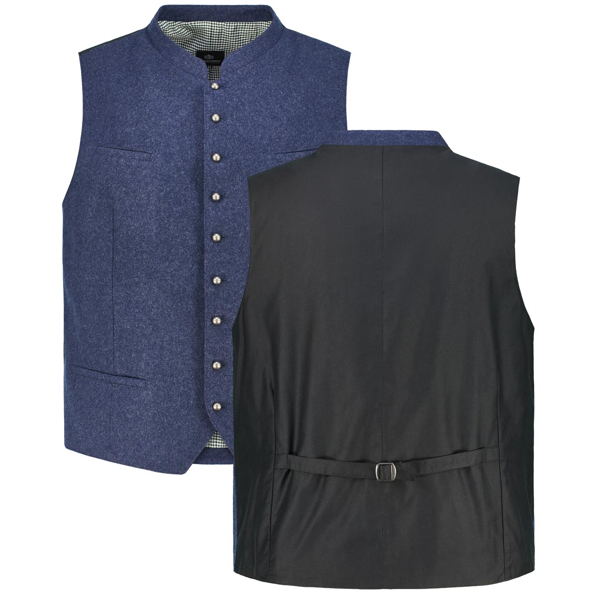 Hammerschmid Trachtenweste aus Wollmischung blau