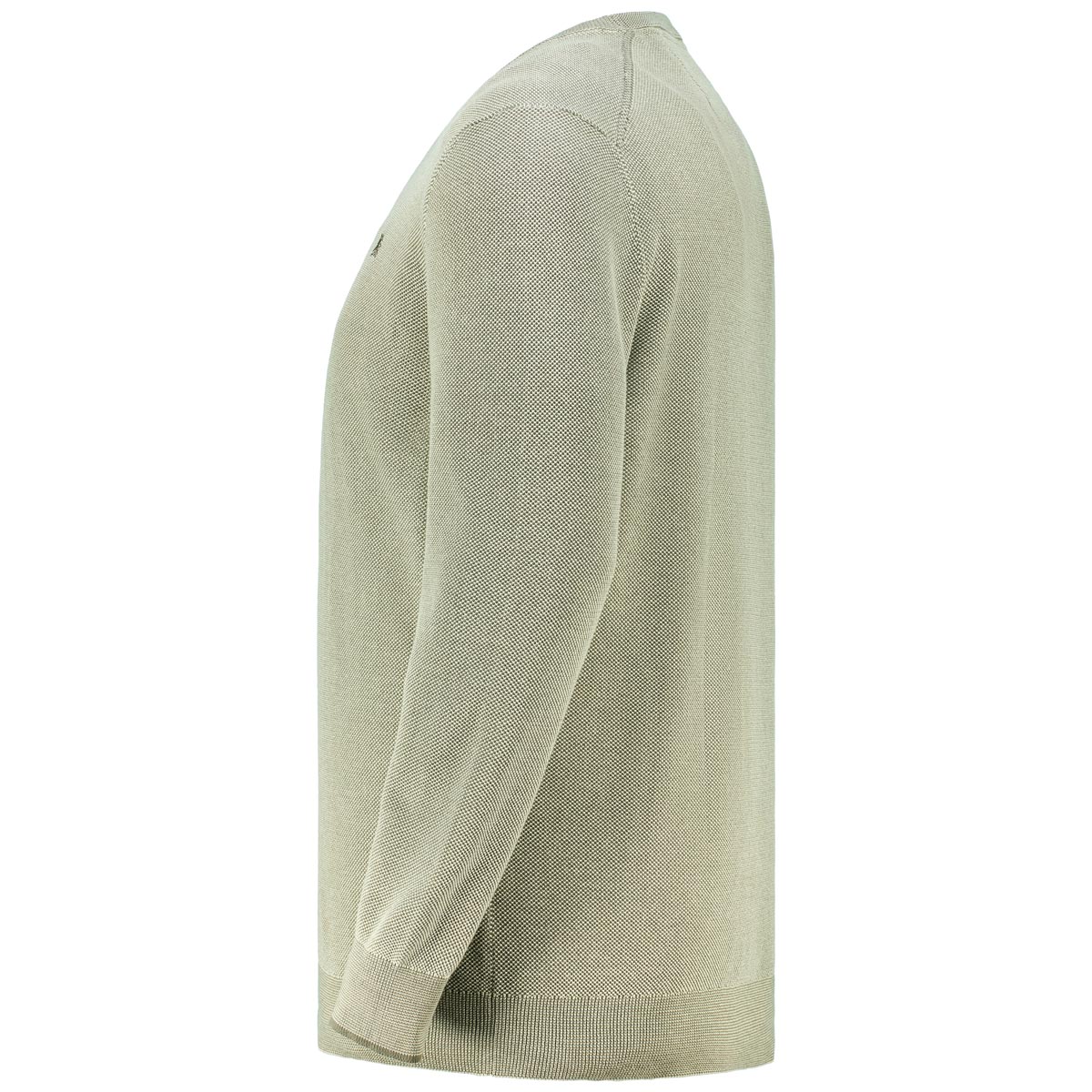 Lerros Pullover in Reiskorn-Struktur khaki