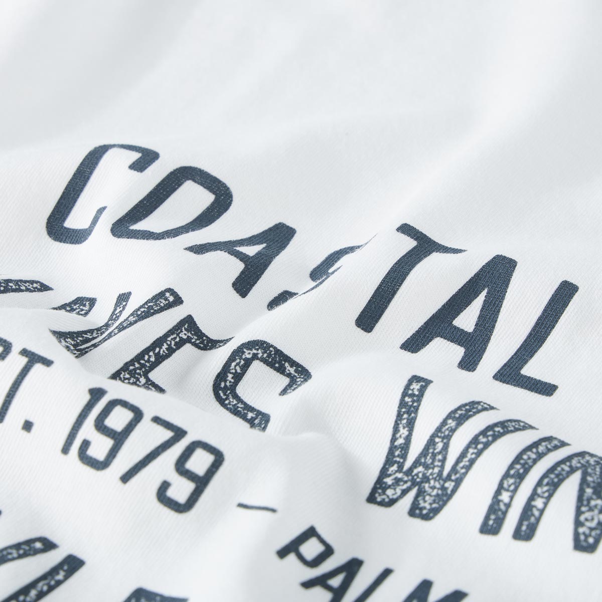Lerros T-Shirt mit Print weiß