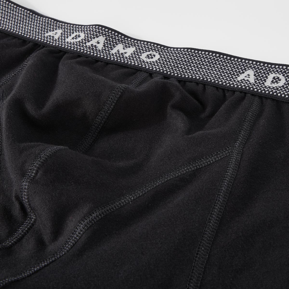 ADAMO 3er-Pack Pants mit Dehnbund und Logo-Schriftzug schwarz/schwarz