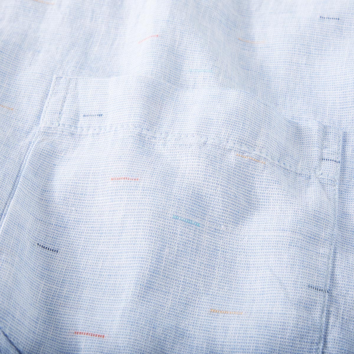 CASA MODA Freizeithemd mit Leinen blau