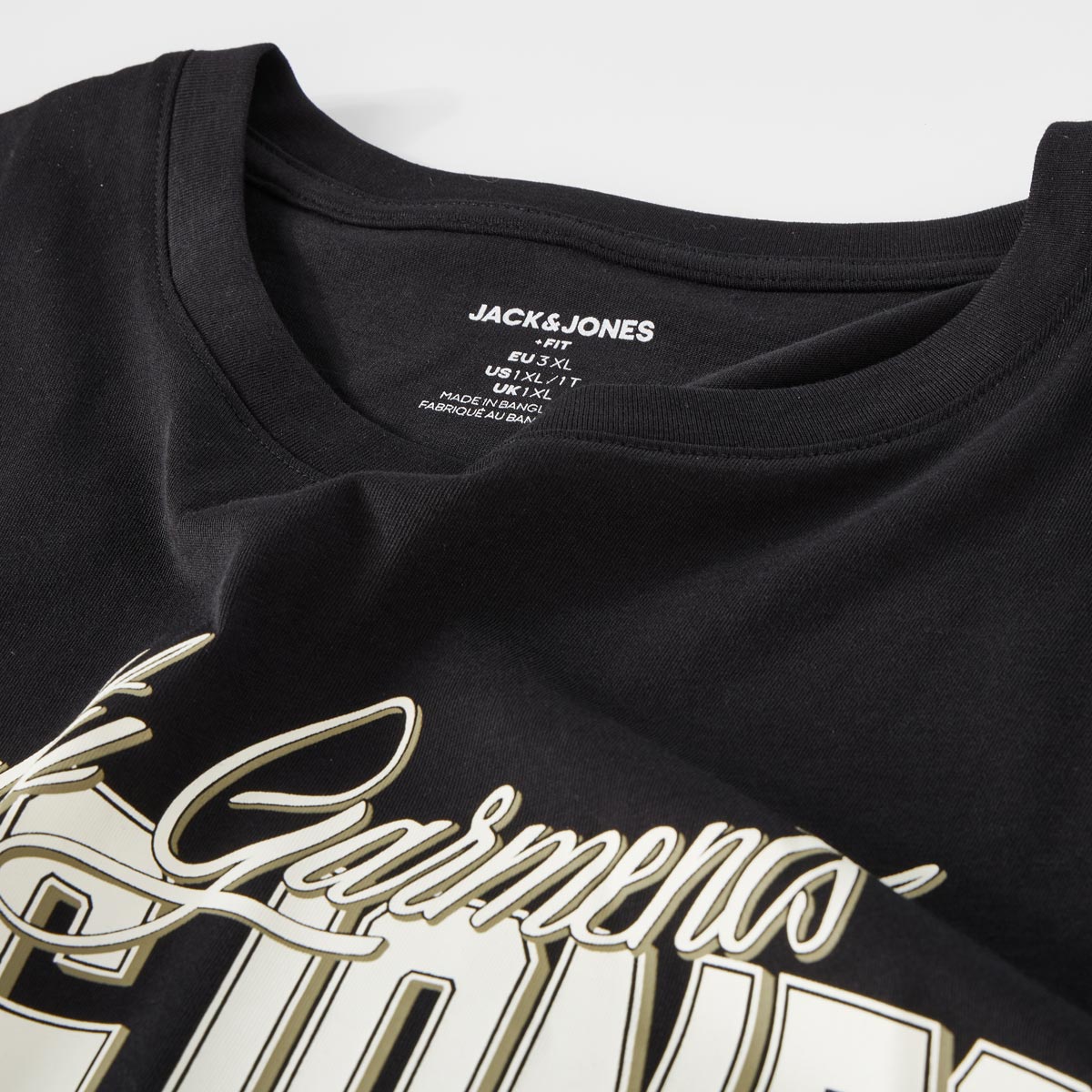 Jack&Jones T-Shirt mit Label-Print schwarz
