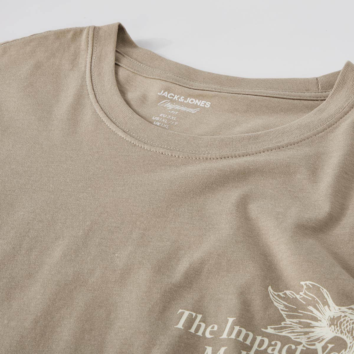 Jack&Jones T-Shirt mit Rückenprint khaki