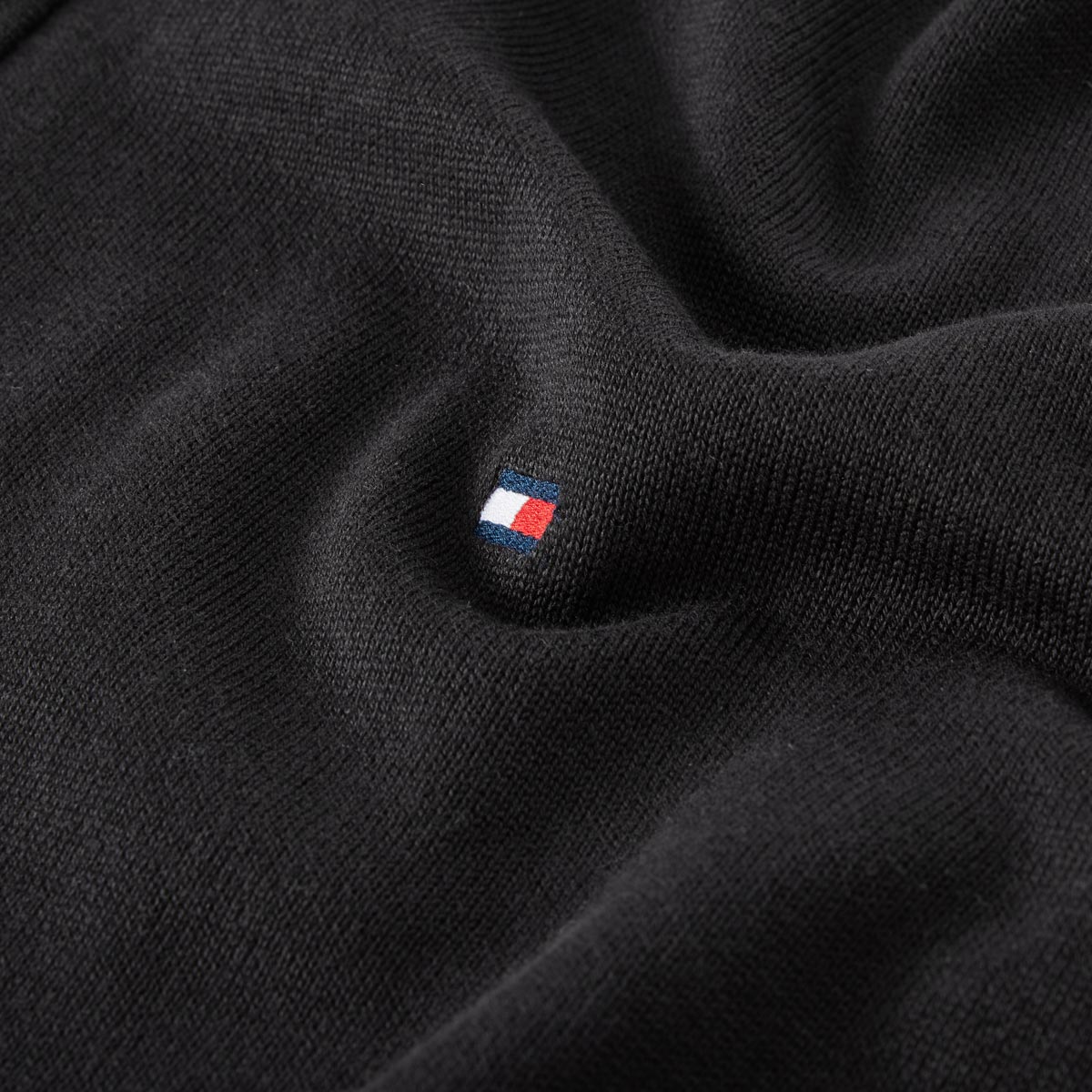Tommy Hilfiger Strickjacke aus Baumwolle schwarz