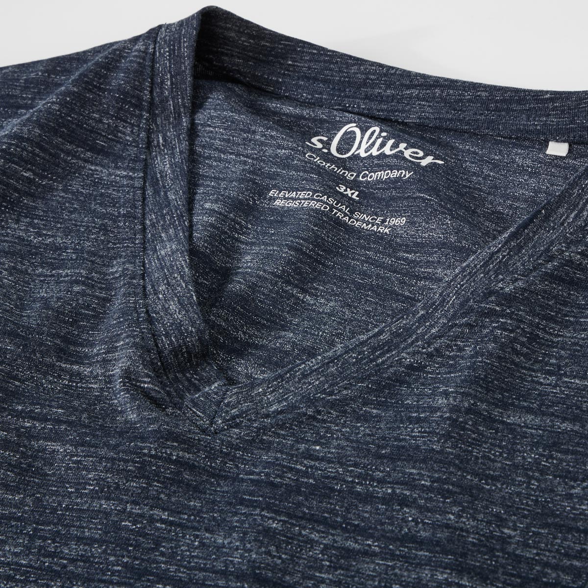 s.Oliver T-Shirt mit Elasthan blau