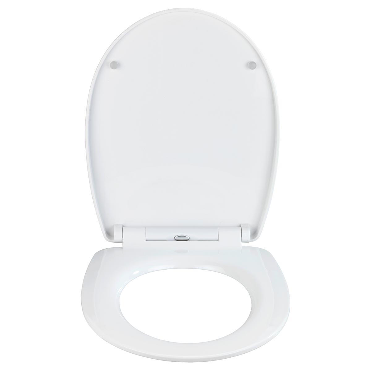 Wenko Extrabelastbarer WC-Sitz mit Absenkautomatik hellblau