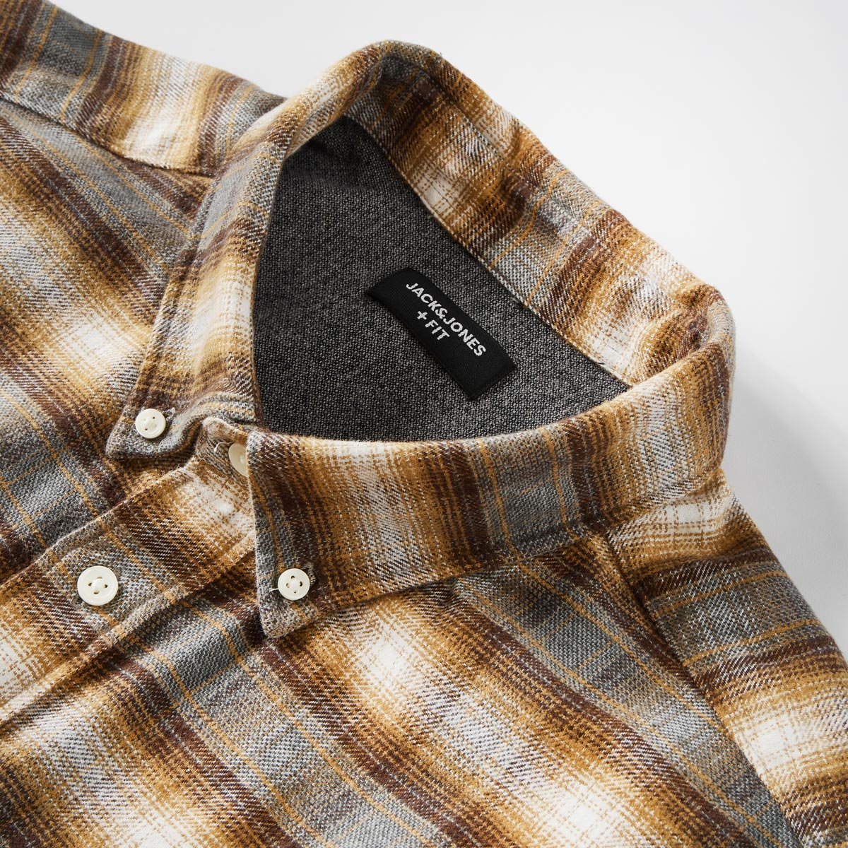 Jack&Jones Flanellhemd braun