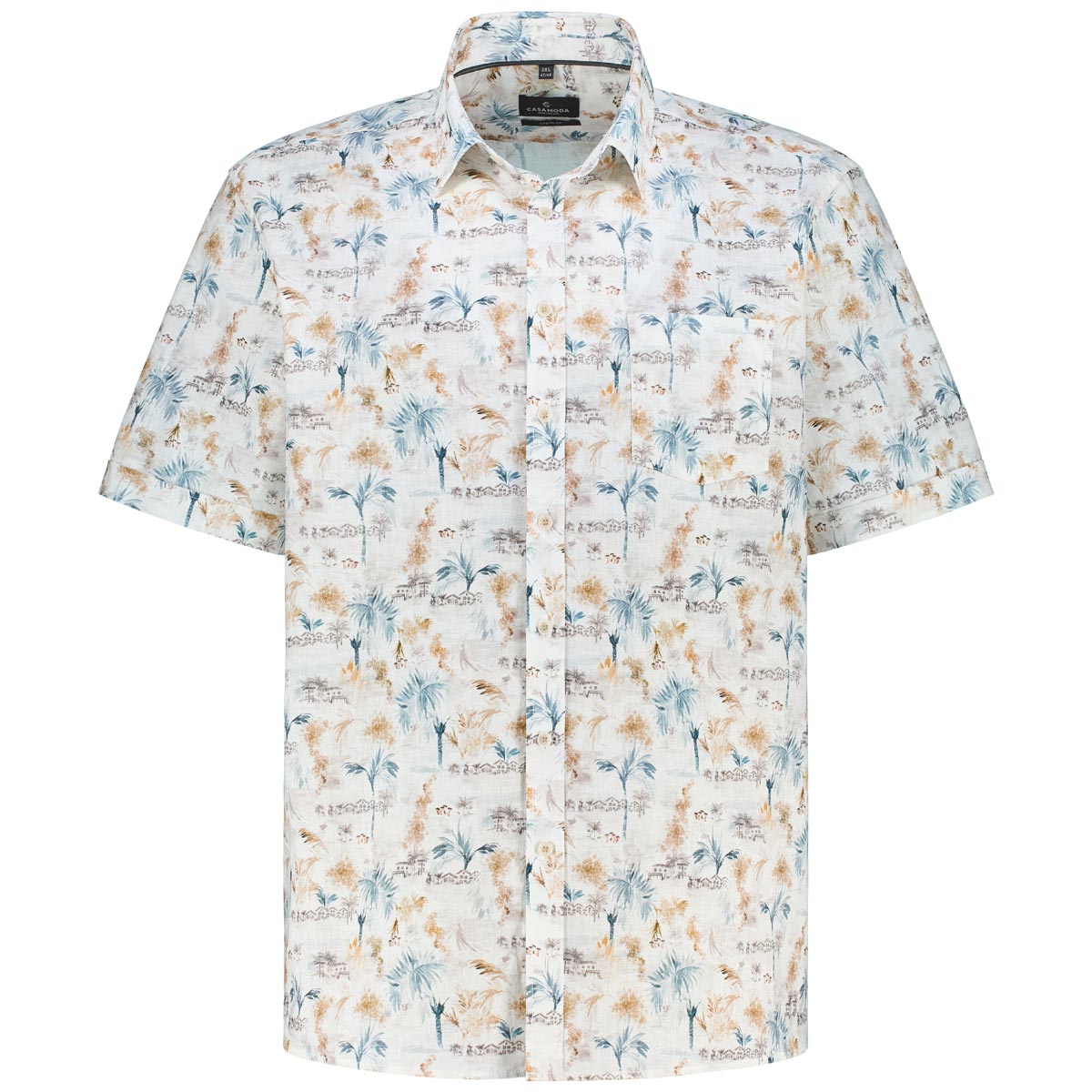 CASA MODA Freizeithemd mit Leinen Farbe beige Größe: XXL günstig online kaufen