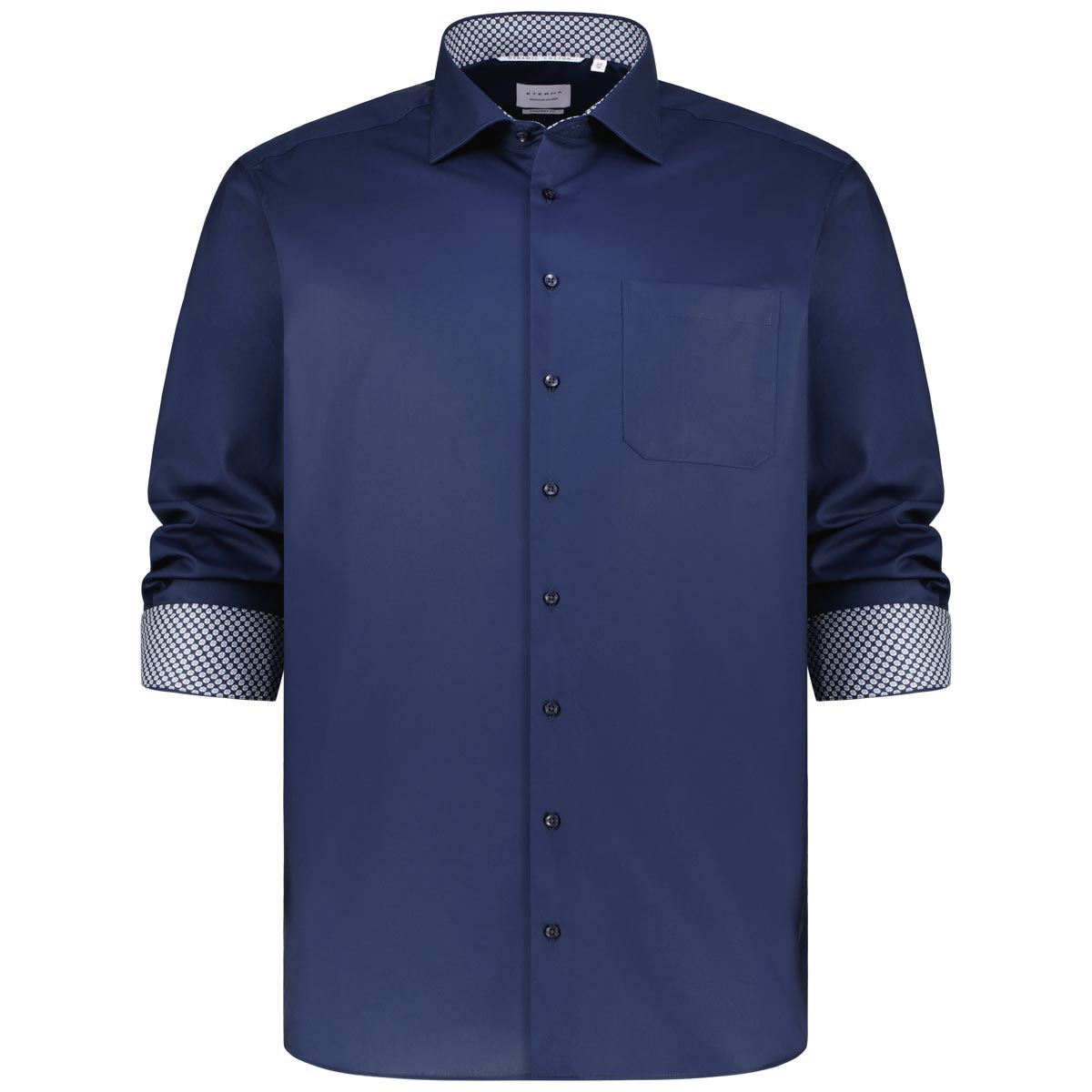 ETERNA Businesshemd, langarm, bügelfrei jeansblau