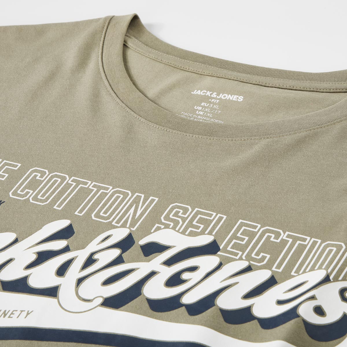 Jack&Jones T-Shirt mit Label-Print oliv
