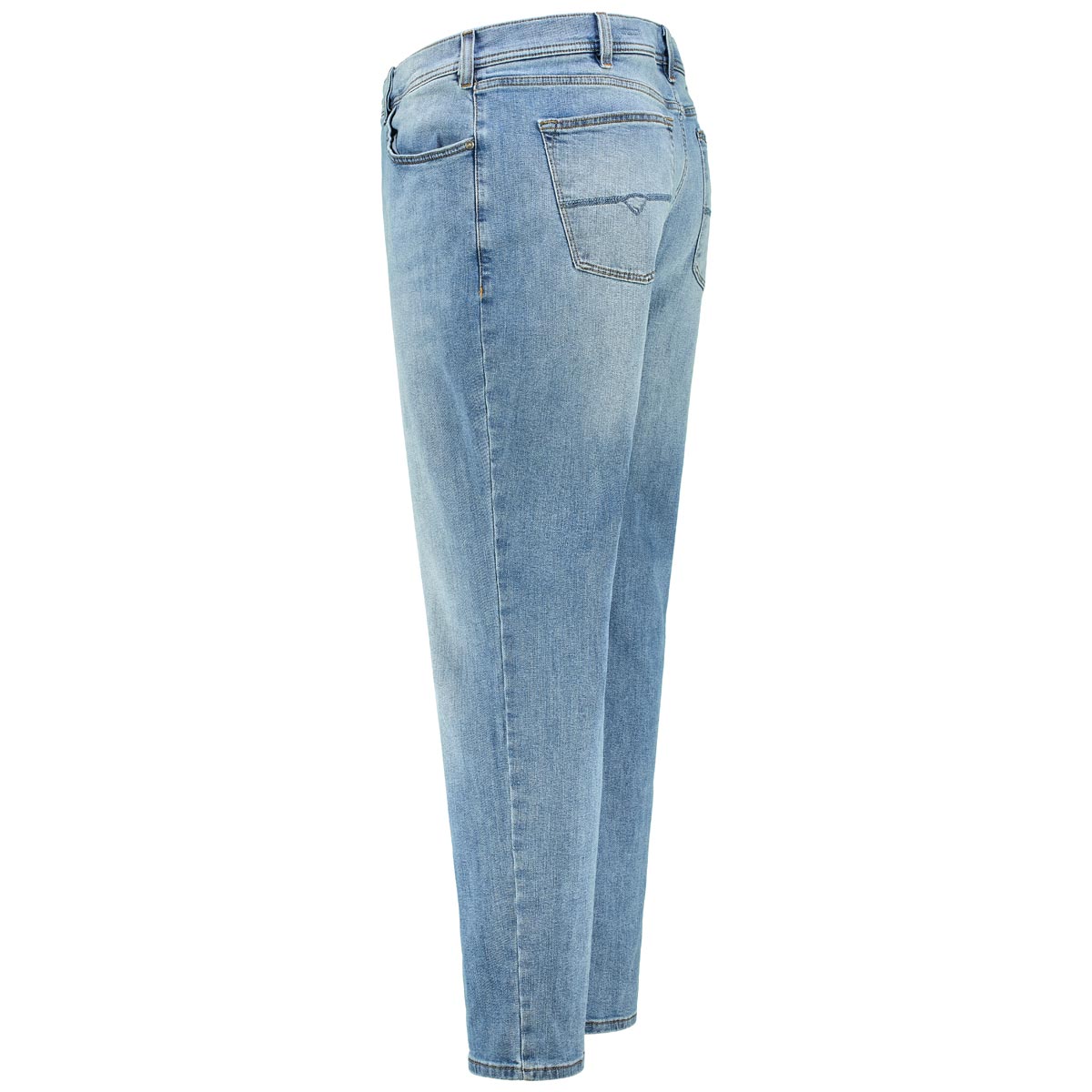 Pierre Cardin Baumwollhose mit Stretch "Dijon", Loose Fit jeansblau