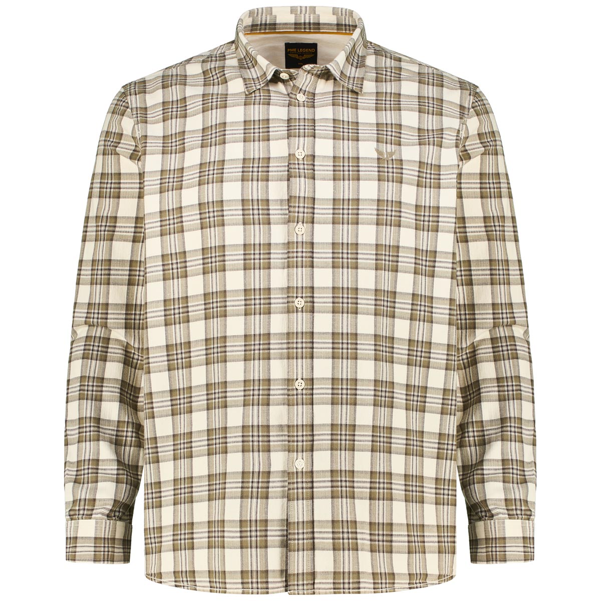 PME LEGEND Kariertes Flanellhemd Farbe weiß Größe: 4XL günstig online kaufen