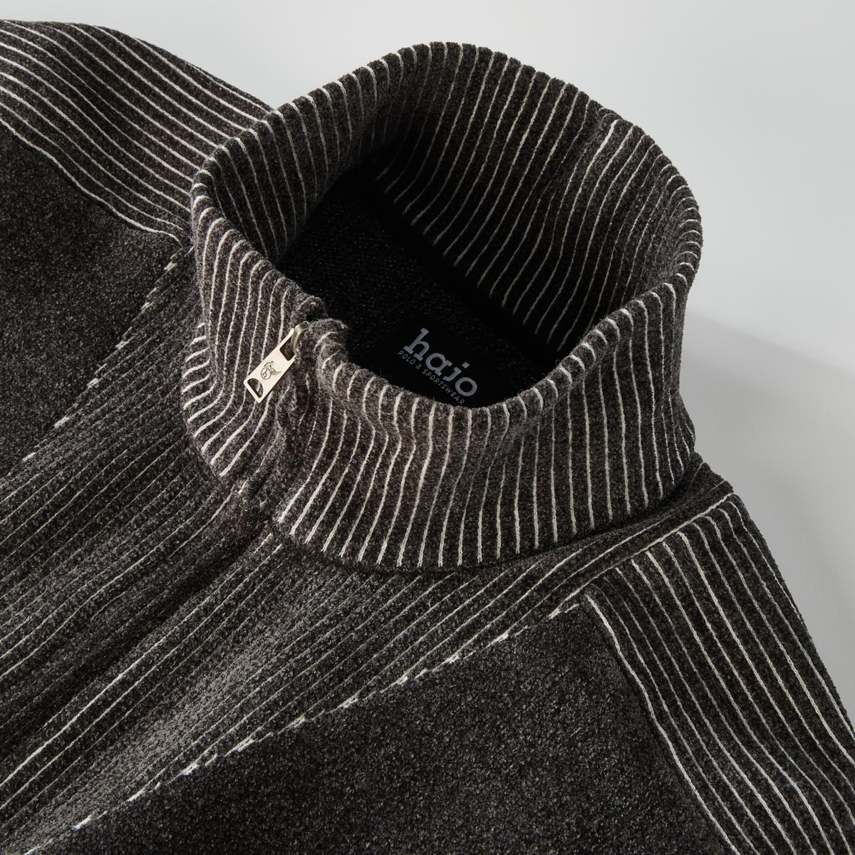 Hajo Sweatshirt aus weicher Chenille anthrazit