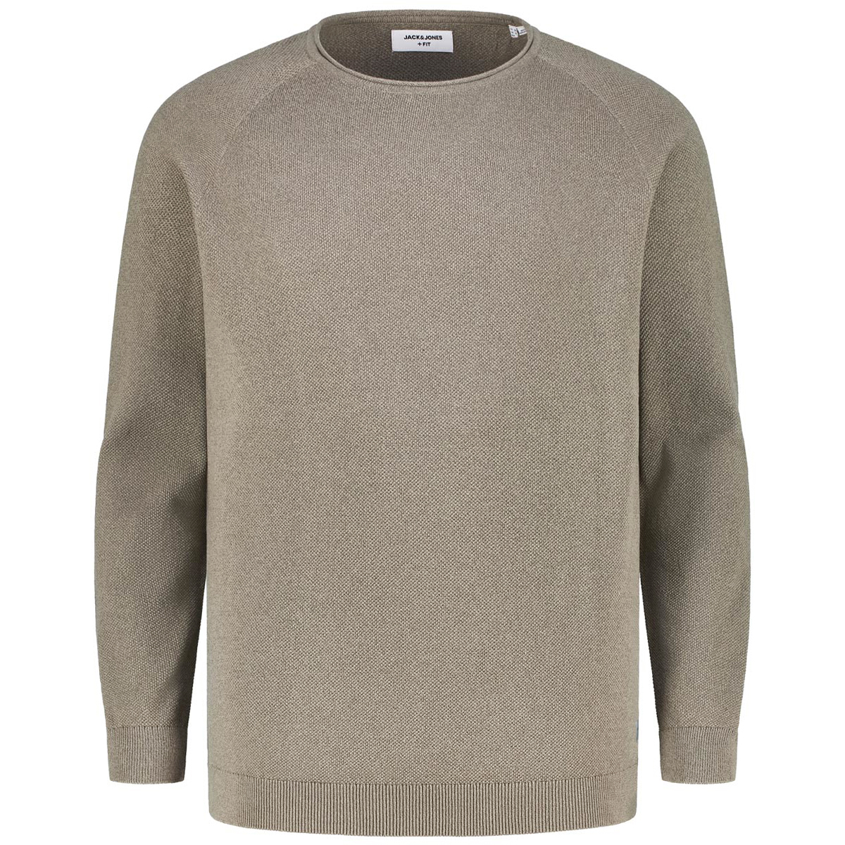 Rundhalspullover mit Biobaumwolle