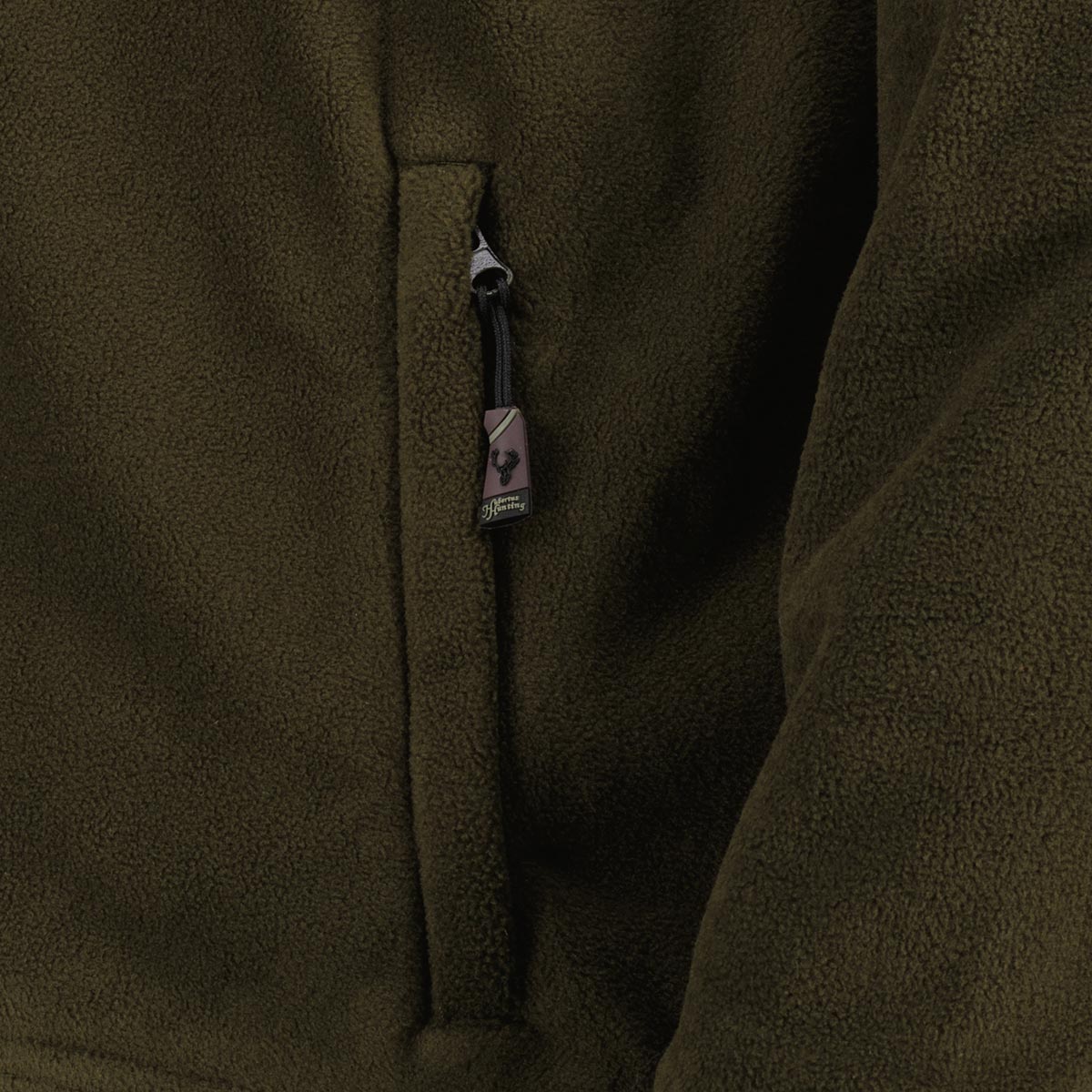Hubertus Fleecejacke für die Jagd oliv