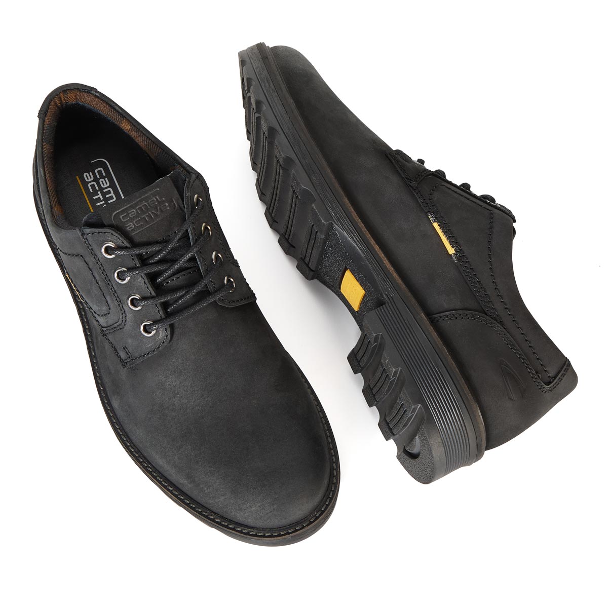 camel active Halbschuh "Oxford" mit Wechselfußbett schwarz