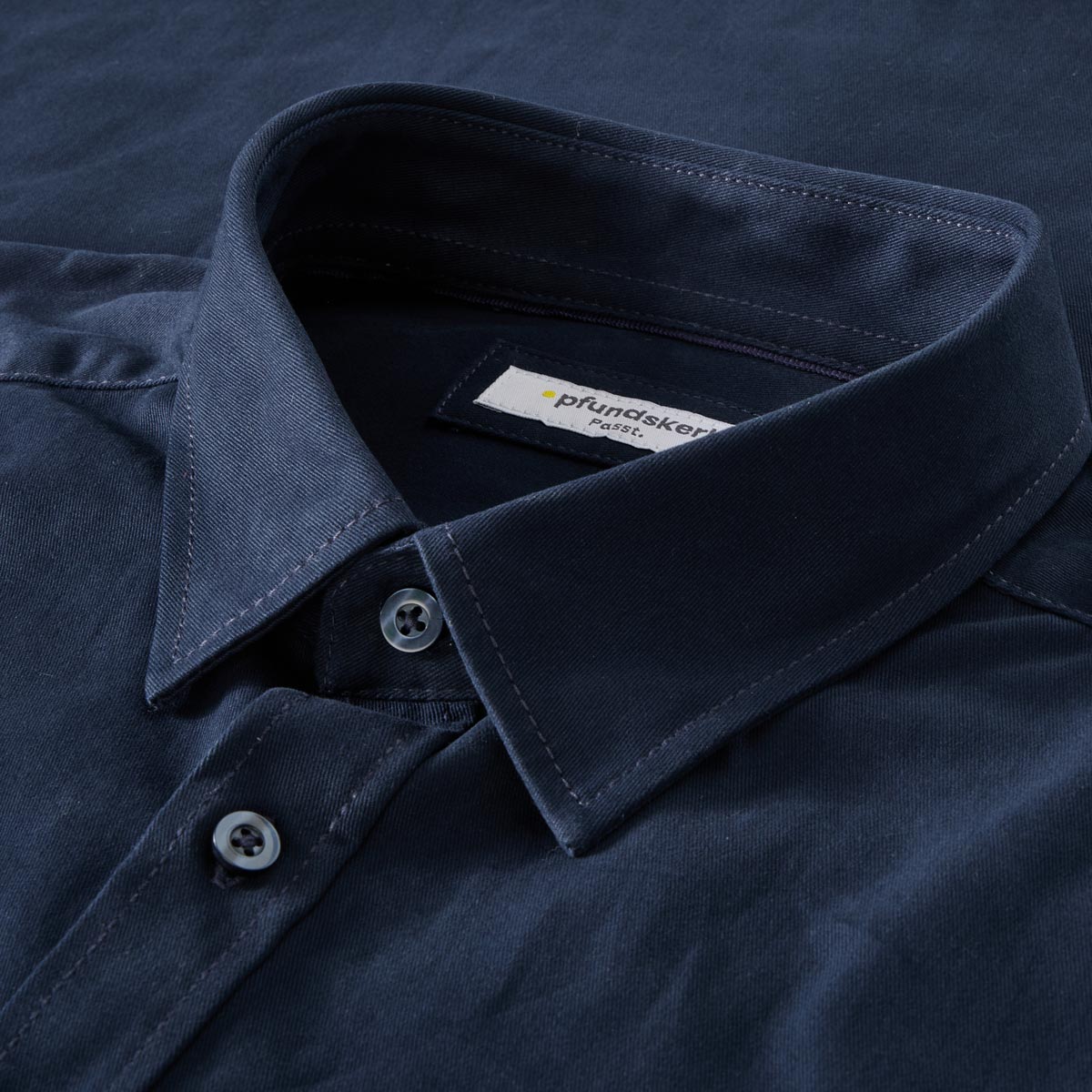 Pfundskerl Freizeithemd aus Baumwolle dunkelblau
