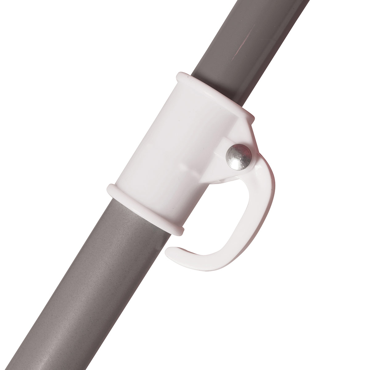 BO-CAMP Sonnenschirm mit Knickarm, 200 cm Durchmesser grau