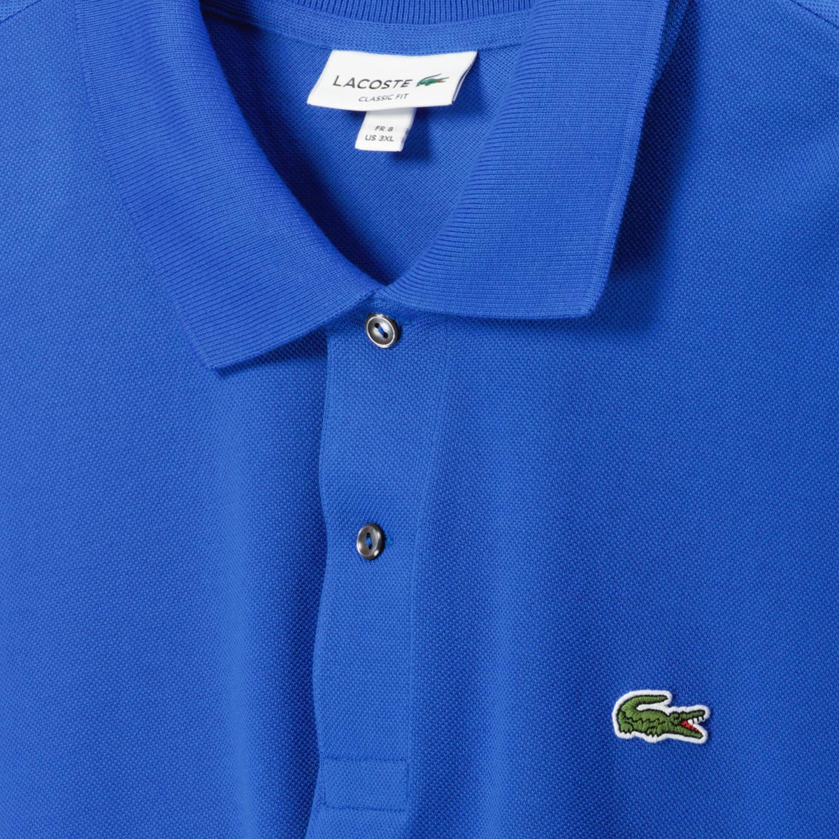 LACOSTE Poloshirt aus Baumwoll-Piqué royalblau