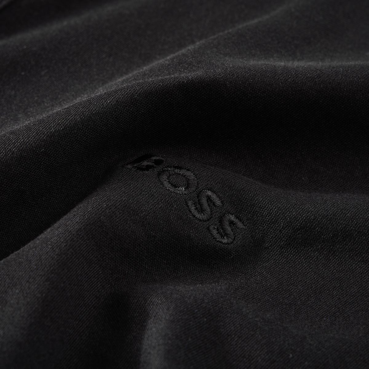 BOSS Poloshirt aus Biobaumwolle schwarz