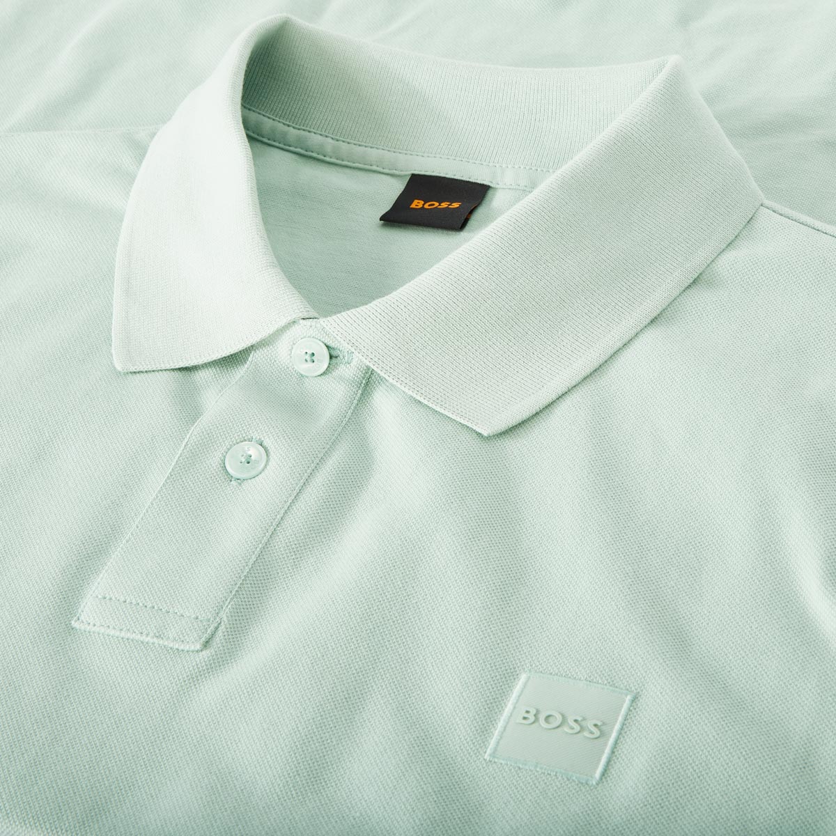 BOSS Poloshirt mit Biobaumwolle mint