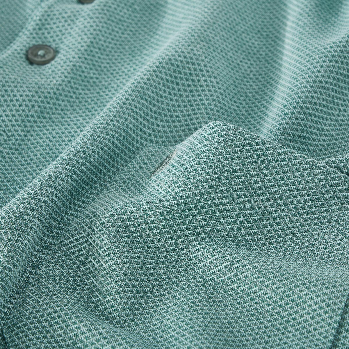 RAGMAN Pflegeleichtes Poloshirt "Soft Knit" grün