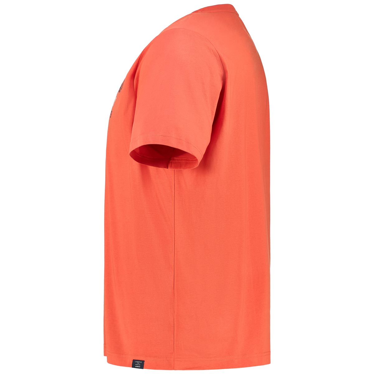 Lerros T-Shirt mit Label-Print orange