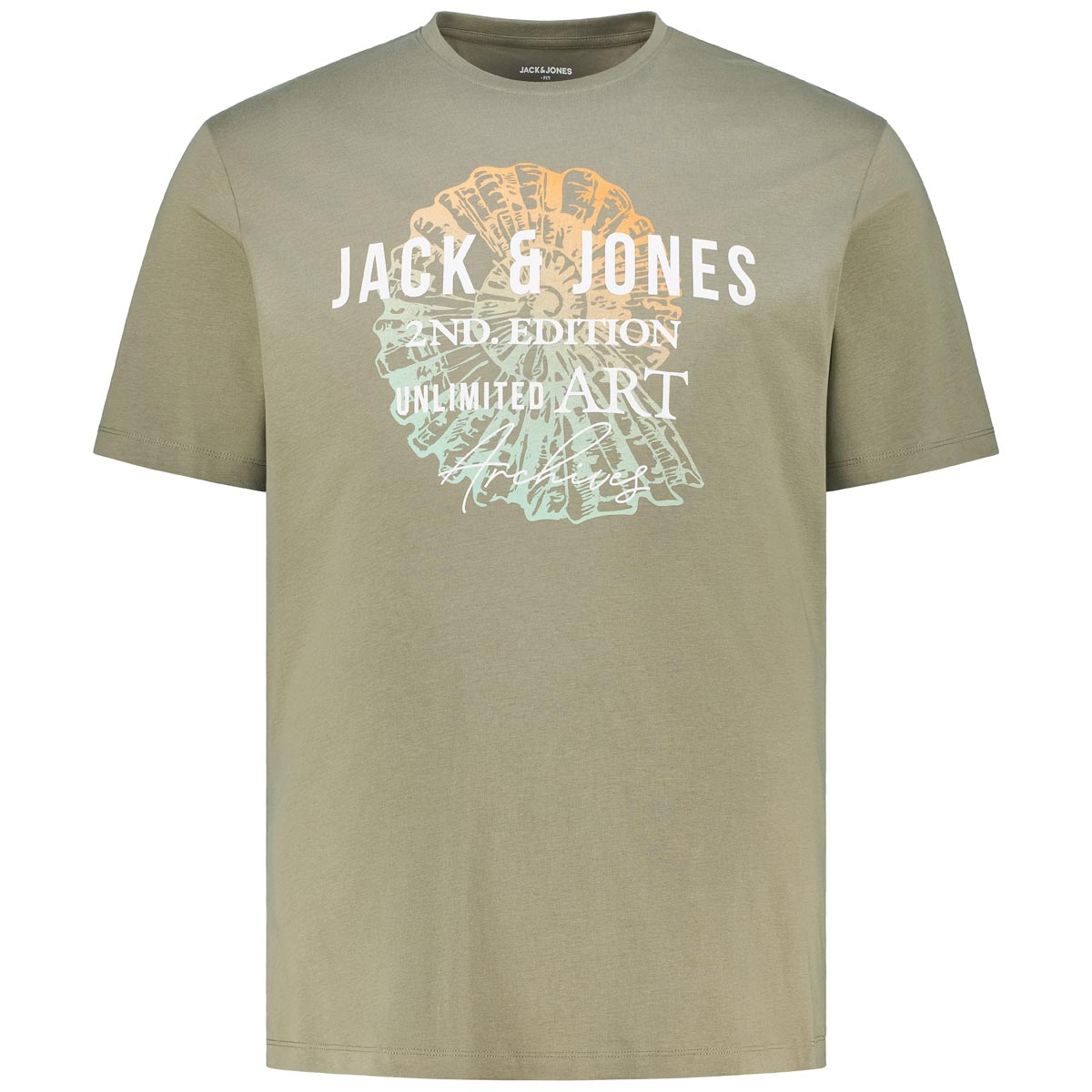 T-Shirt mit Label-Print