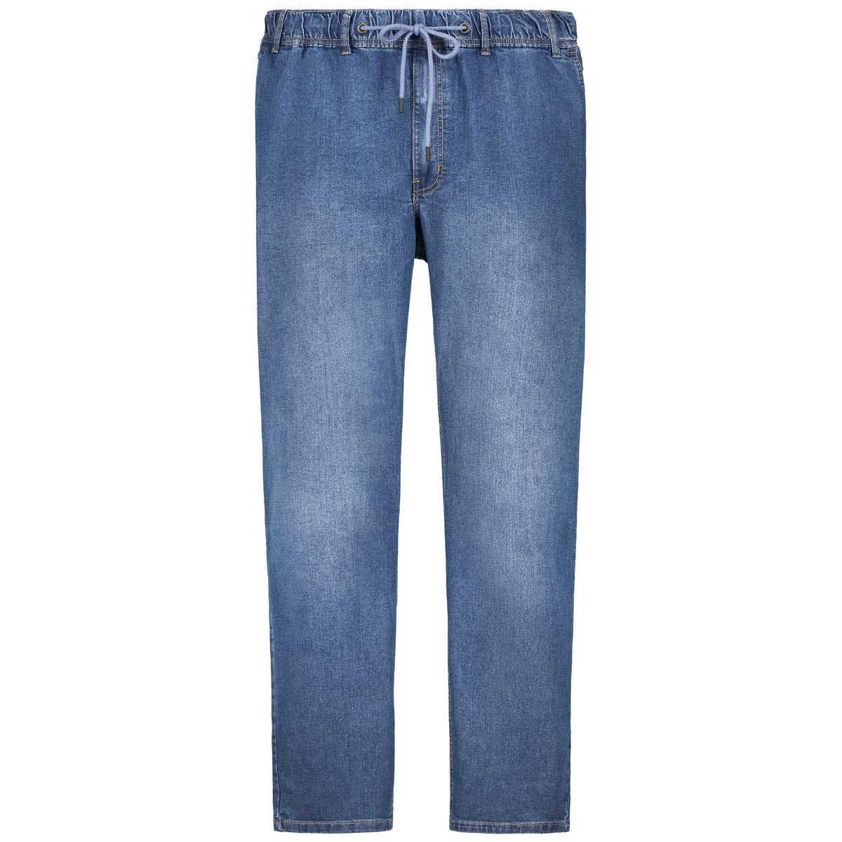 Schlupfjeans mit Dehnbund, Regular Fit
