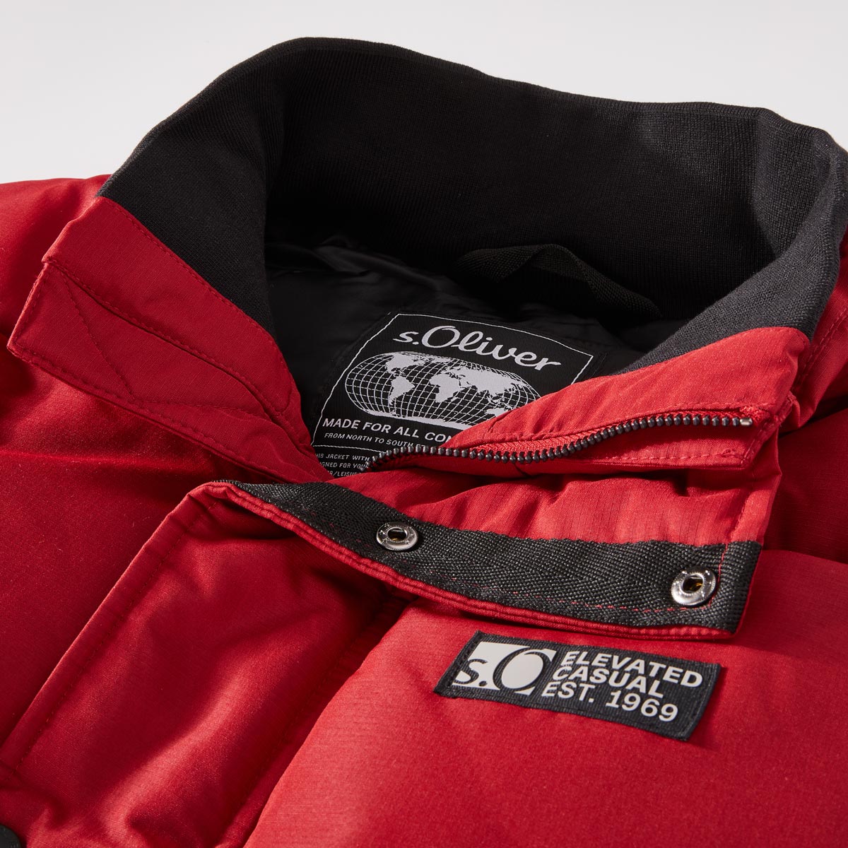 s.Oliver Steppweste, wasserabweisend rot