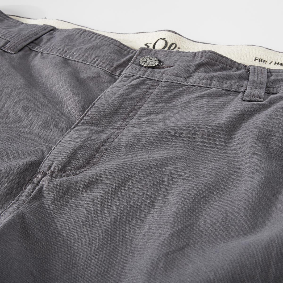 s.Oliver Cargo-Shorts "File" dunkelgrau